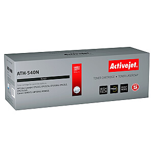 Activejet ATH-540N toneris HP printerim; HP 125A CB540A, Canon CRG-716B nomaiņa; Augstākā; 2400 lappuses; melns