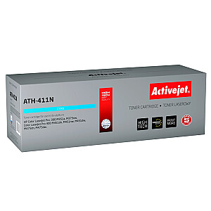 Activejet ATH-411N toneris HP printerim; Rezerves HP 305A CE411A; Augstākā; 2600 lappuses; zils