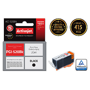 Чернила Activejet ACC-520BN для принтера Canon; Замена Canon PGI-520Bk; Верховный; 20 мл; чернить