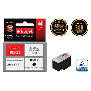 Activejet AC-37R tinte Canon printerim; Canon PG-37 nomaiņa; Premium; 12 ml; melns