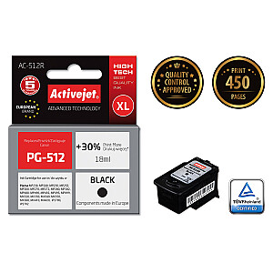 Чернила Activejet AC-512R для принтера Canon; Замена Canon PG-512; Премиум; 18 мл; чернить