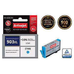 Activejet AH-903CRX tinte HP printerim; HP 903XL T6M03AE Nomaiņa; Premium; 12 ml; zils