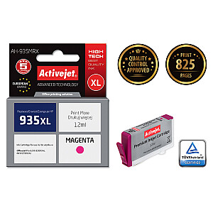 Activejet AH-935MRX tinte HP printerim; Rezerves HP 935XL C2P25AE; Premium; 12 ml; violets