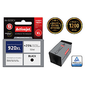 Activejet AH-920BCX tinte HP printerim; HP 920XL CD972AE nomaiņa; Premium; 50 ml; melns
