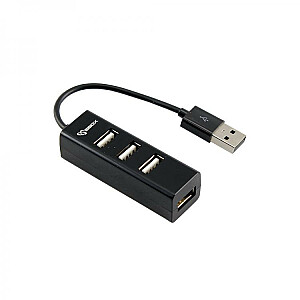 Sbox H-204 USB 4-портовый концентратор черный