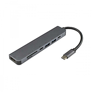 Sbox TYPEC-7IN1 PD + C + HDMI + TF + SD + 2 порта USB