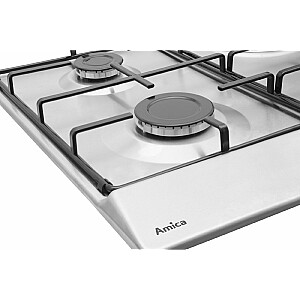 Amica PGA6100BPR hob Stainless steel Built-in Gas 4 zone(s) Amica PGA6100BPR