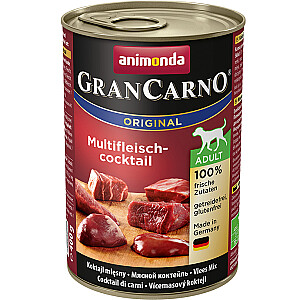 animonda GranCarno Original Liellopu gaļa, Vistas gaļa, Savvaļas medījums, Tītars pieaugušajiem 400 g