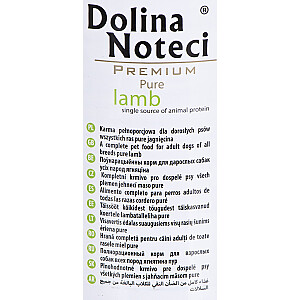 Dolina Noteci Premium Pure Lamb Adult для взрослых 400 г