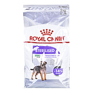 Royal Canin MINI sterilizēts pieaugušais 3 kg