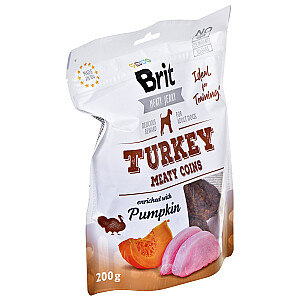 Снеки для собак Brit Turkey Meaty coin 200 г