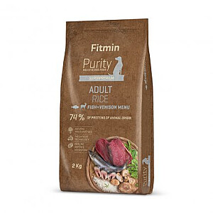 FITMIN Purity Rice Adult Fish & Brieža gaļa 2 kg