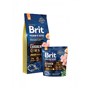 Brit Premium by Nature Junior M 3 g Vistas gaļa pieaugušajiem