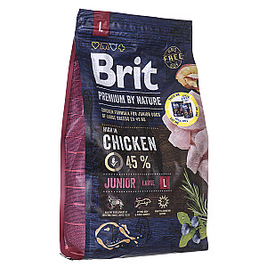 Brit Premium by Nature Junior L Puppy Chicken 3 kg