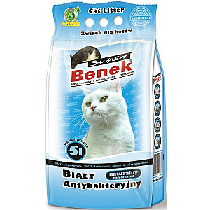 Certech Super Benek White Antibacterial - наполнитель для кошачьих туалетов 5 л