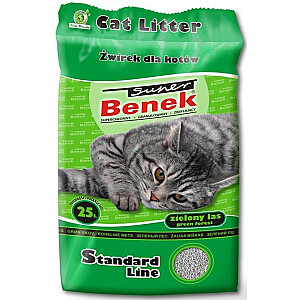 Certech Super Benek Standard Green Forest - Ērts kaķu pakaiši 25 l (20 kg)