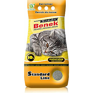 Certech Super Benek Standard Natural - Комфортный наполнитель для кошачьих туалетов 10 л