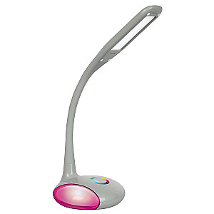 LED galda lampa Activejet VENUS GREY ar RGB pamatni