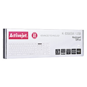 Офисная USB-клавиатура Activejet K-3066SW