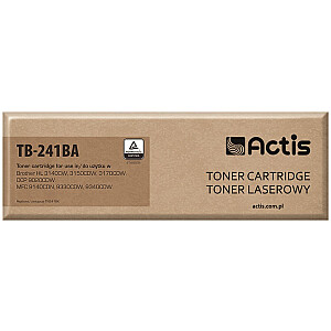 Тонер Actis TB-241BA для принтера Brother; Замена Brother TN-241BK; Стандарт; 2200 страниц; чернить