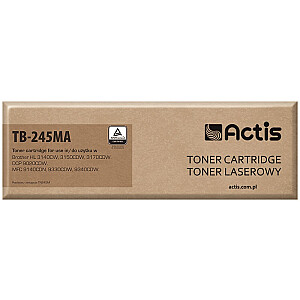 Тонер Actis TB-245MA для принтера Brother; Замена Brother TN-245M; Стандарт; 2200 страниц; пурпурный