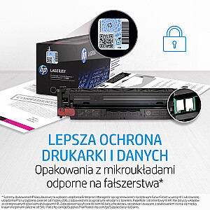 HP 128A 3 iepakojumu ciāna / fuksīna / dzeltena oriģinālās LaserJet tonera kasetnes