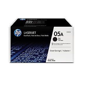 HP 05A, оригинальные лазерные картриджи LaserJet, черный, в упаковке, 2 шт.