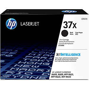 HP 37X, оригинальный лазерный картридж HP LaserJet увеличенной емкости, черный