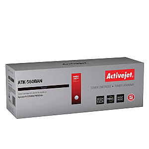 Activejet ATK-560BAN toneris Kyocera printerim; Kyocera TK-560K nomaiņa; Premium; 12 000 lappušu; melns