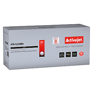 Тонер Activejet ATK-5230BN для принтера Kyocera; Замена Kyocera TK-5230K; Верховный; 2600 страниц; чернить