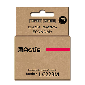 Чернила Actis KB-223M для принтера Brother; Замена Brother LC223M; Стандарт; 10 мл; пурпурный