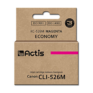 Actis KC-526M tinte Canon printerim; Canon CLI-526M nomaiņa; Standarta; 10 ml; violets