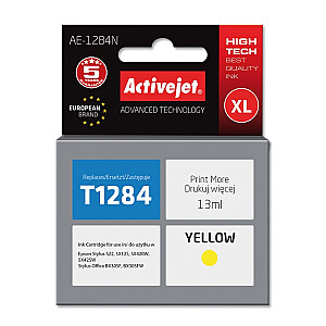 Activejet AE-1283N tinte Epson printerim, Epson T1283 nomaiņa; Augstākā; 13 ml; AE-1284N fuksīna tinte Epson printerim, Epson T1284 nomaiņa; Augstākā; 13 ml; dzeltens
