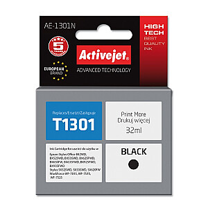 Activejet AE-1301N tinte Epson printerim, Epson T1301 nomaiņa; Augstākā; 32 ml; melns
