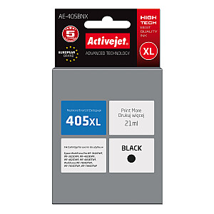 Activejet AE-405BNX tinte Epson printerim; Epson 405XL C13T05H14010 nomaiņa; Augstākā; 21 ml; melns