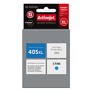 Activejet AE-405CNX tinte Epson printerim; Epson 405XL C13T05H24010 nomaiņa; Augstākā; 18 ml; zils