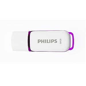 Philips USB 2.0 Flash Drive Snow Edition (violeta) 64GB