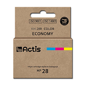 Чернила Actis KH-28R для принтера HP; Замена HP 28 C8728A; Стандарт; 21 мл; цвет