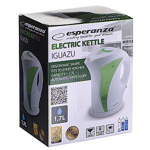 Esperanza EKK018G Электрочайник 1,7 л, белый / зеленый