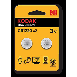 Kodak CR1220 vienreizējās lietošanas litija baterija