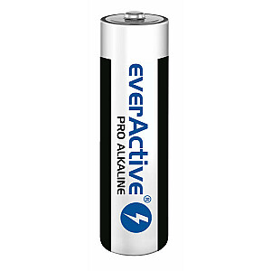 EverActive Pro Alkaline LR6 AA sārma baterijas — saraušanās iepakojums — 10