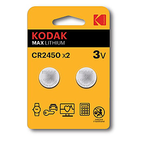 Kodak CR2450 vienreizējās lietošanas litija baterija