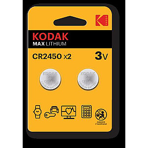 Kodak CR2450 vienreizējās lietošanas litija baterija