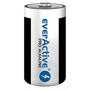 EverActive Pro sārmainās LR20 D sārma baterijas — blistera karte — 2 iepakojumi