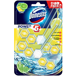 Ободок для унитаза Domestos Power 5 Lime 2x55g