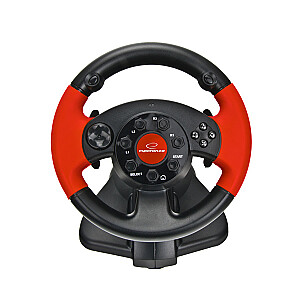 xlyne EG103 Игровой контроллер Рулевое колесо ПК, Playstation 2, Playstation 3 Digital Черный, Красный