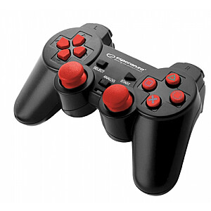 Esperanza EGG106R Игровой контроллер Геймпад ПК, Playstation 2, Playstation 3 Аналоговый / цифровой USB 2.0 Черный, Красный