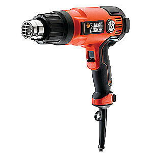 Siltuma lielgabals Black & Decker KX2200K-QS Karstā gaisa pistole 720 l / min 645 ° C 2000 W Melns, oranžs