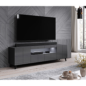 Cama тумба под телевизор REJA серый графит глянец / серый графит глянец