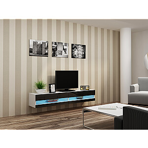 Cama TV statīvs VIGO NEW 30/180/40 balts/melns spīdums